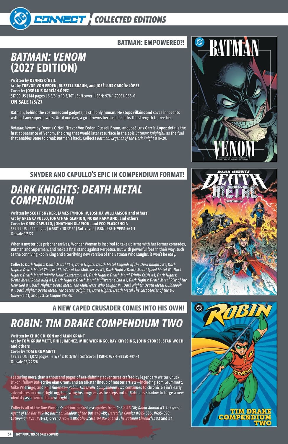 DC Comics Full Official November 2026 Solicits And Solicitations