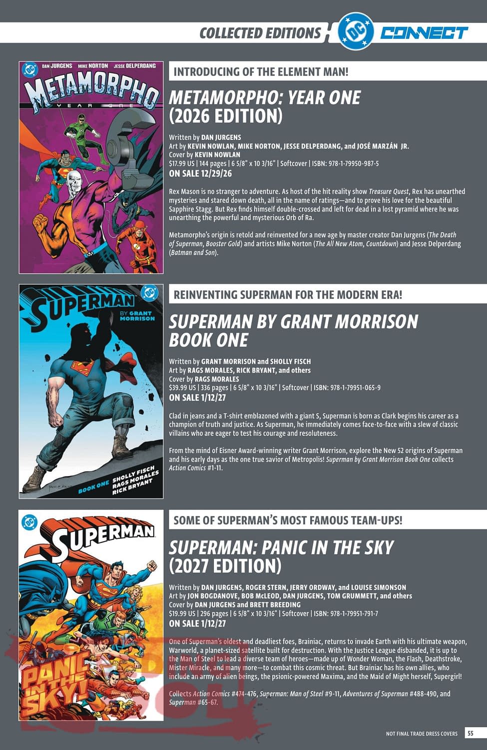 DC Comics Full Official November 2026 Solicits And Solicitations