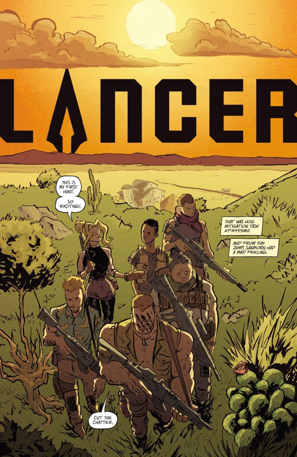 The Paul Pope Cover To Bad Idea's Lancer #1, Just A Photo Of Paul Pope