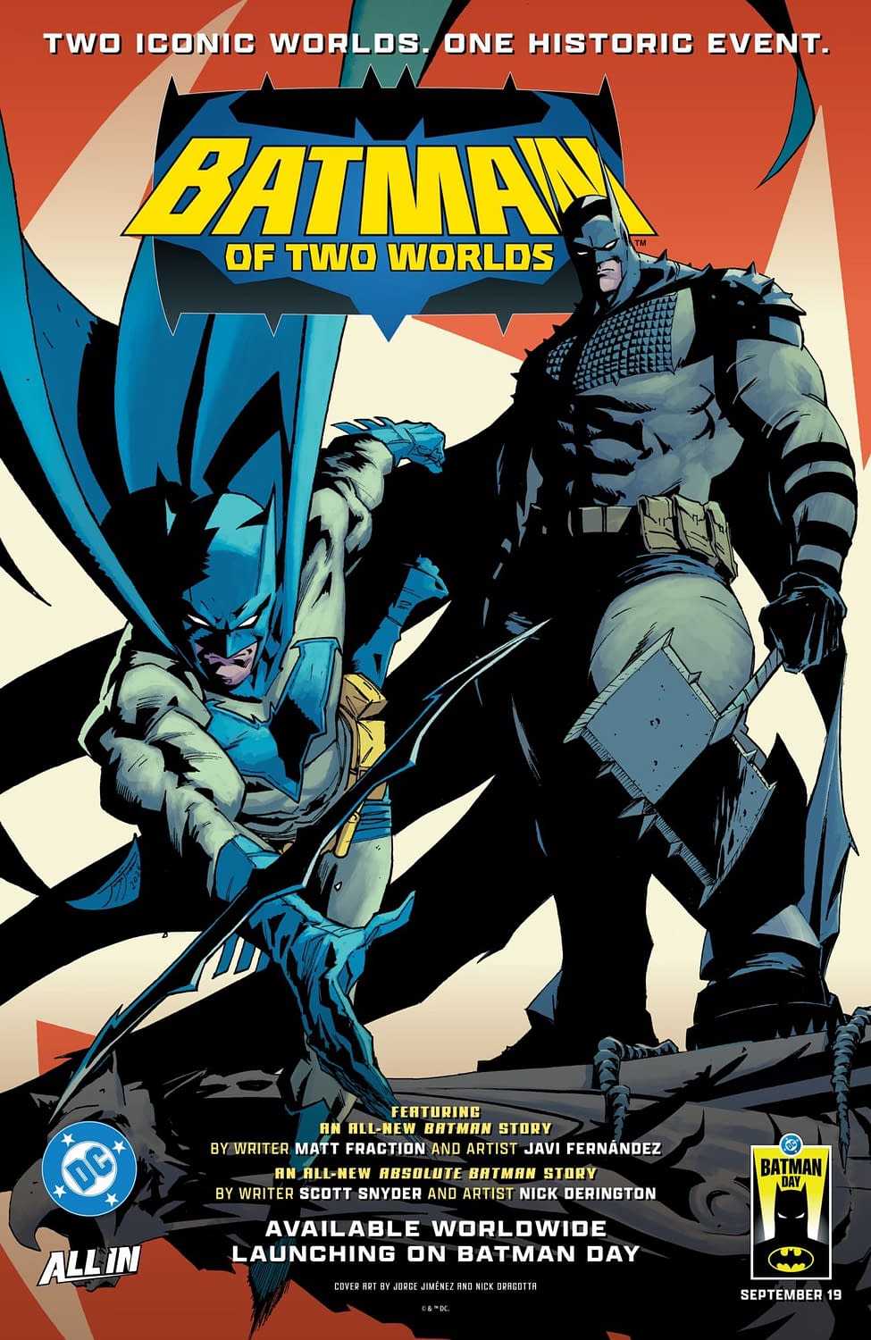 Absolute Batman/Batman Of Two Worlds Batman Day Has Two 8-Page Stories