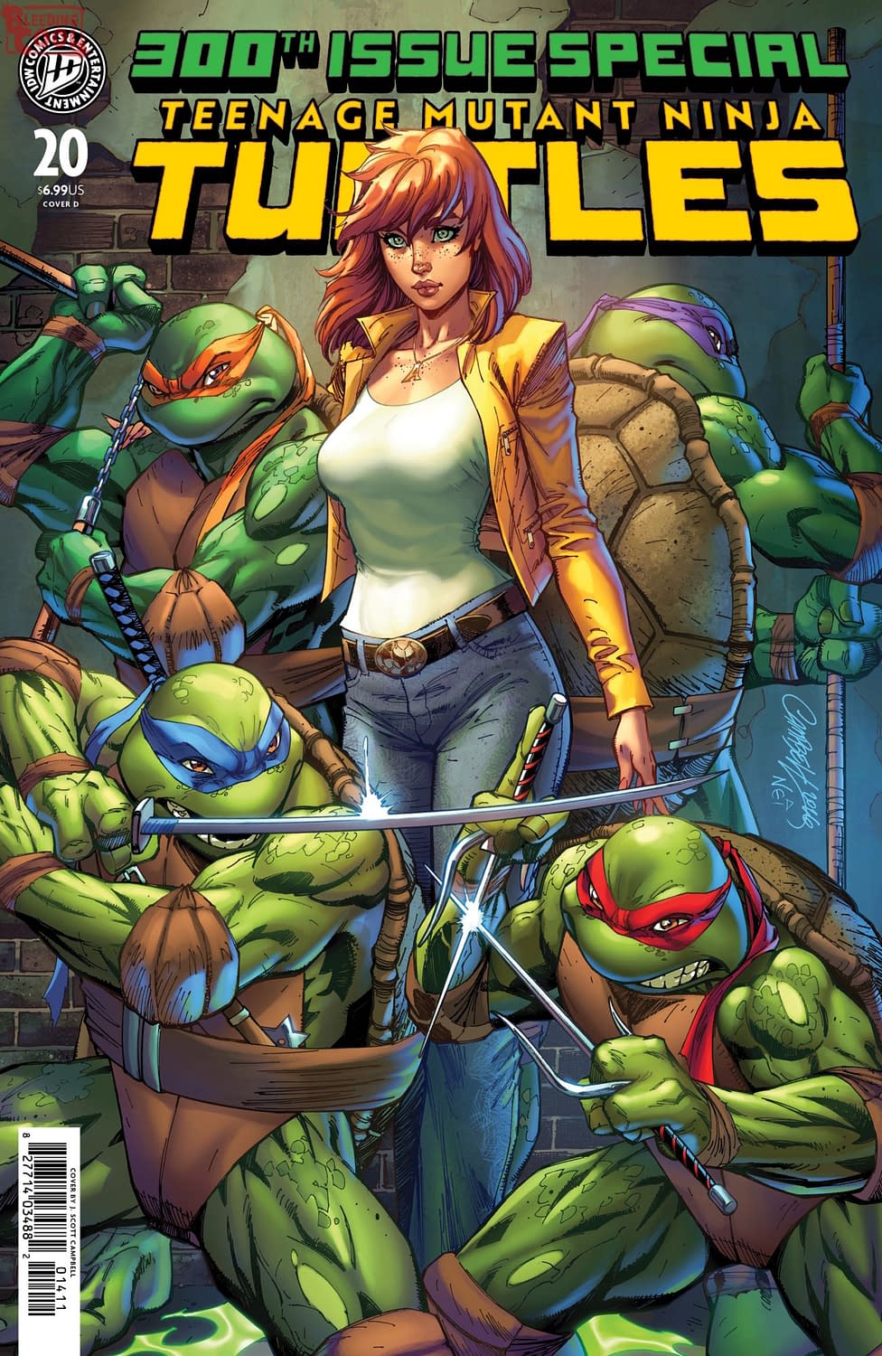 J Scott Campbell Teenage Mutant Ninja Turtles #300