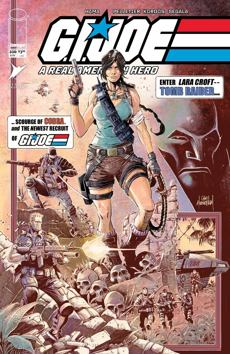 Lara Croft Tomb Raider Now On The Cover Of G.I. Joe #330 Second Print