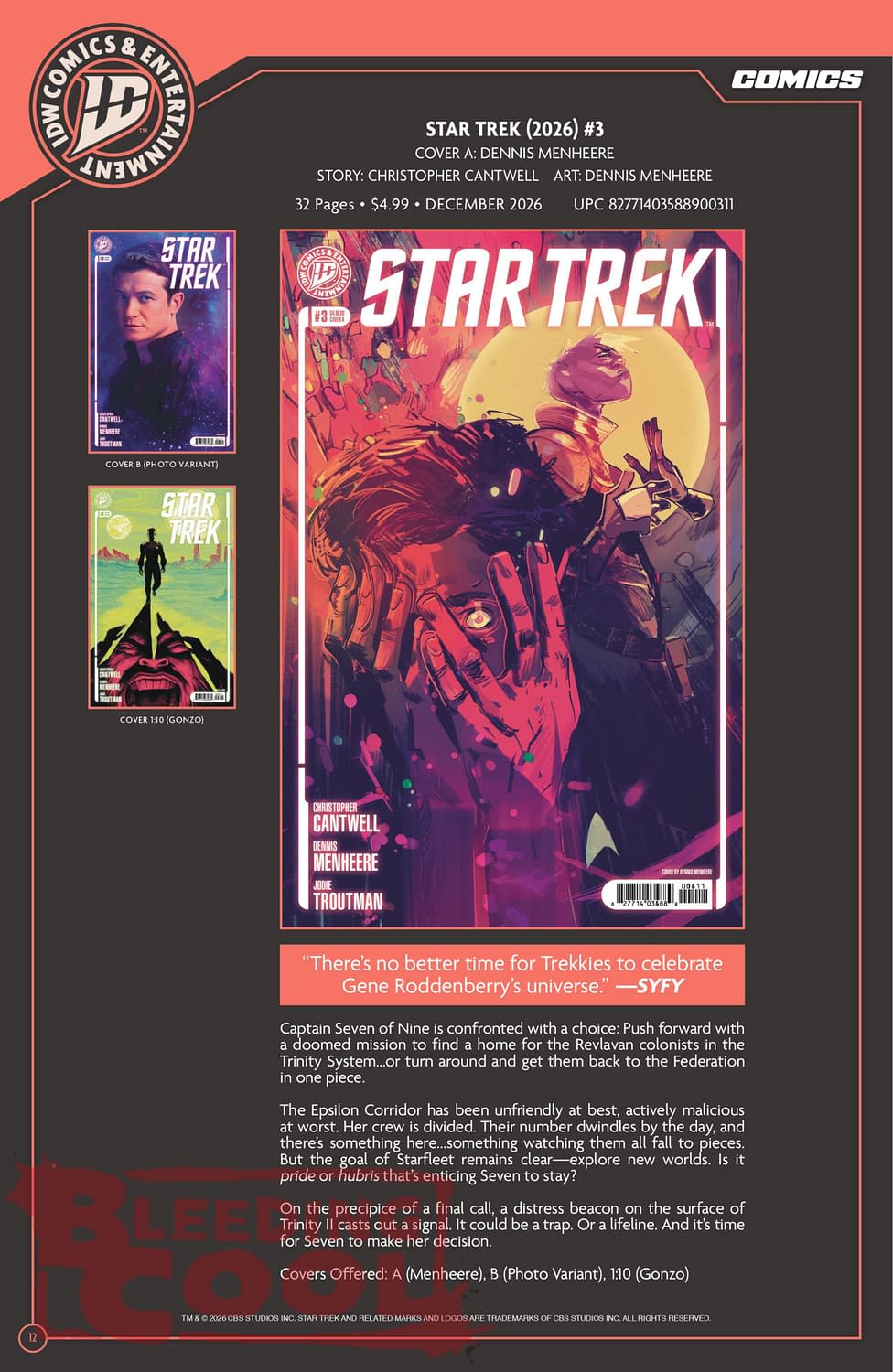 Exclusive: IDW's Official Full December 2026 Solicits & Solicitations