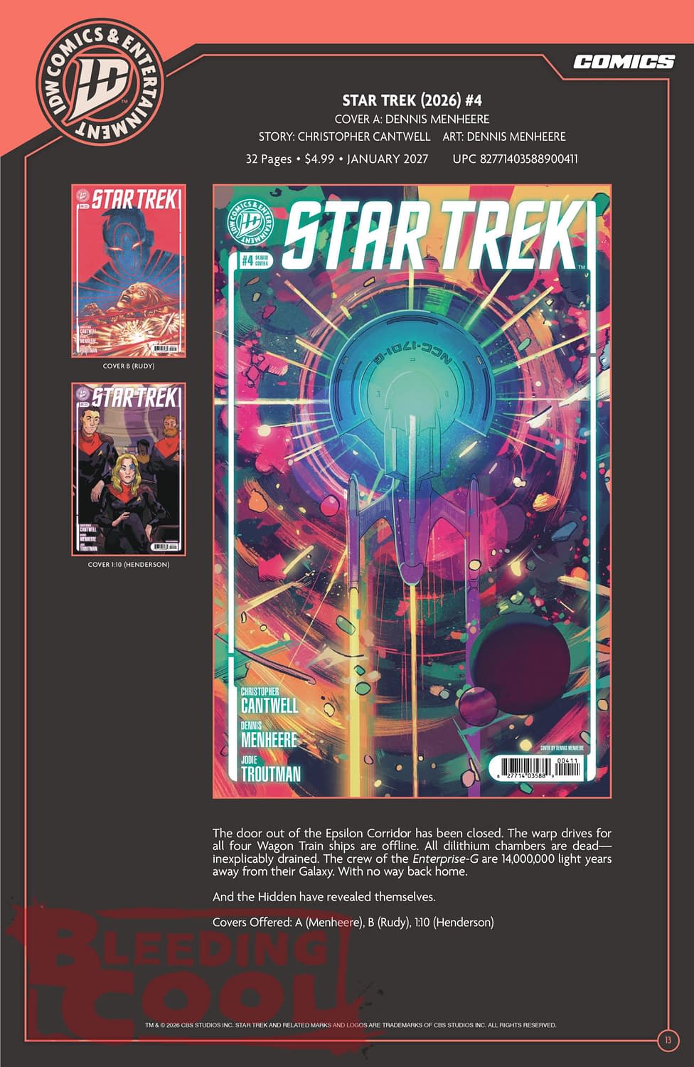 Exclusive: IDW's Official Full December 2026 Solicits & Solicitations