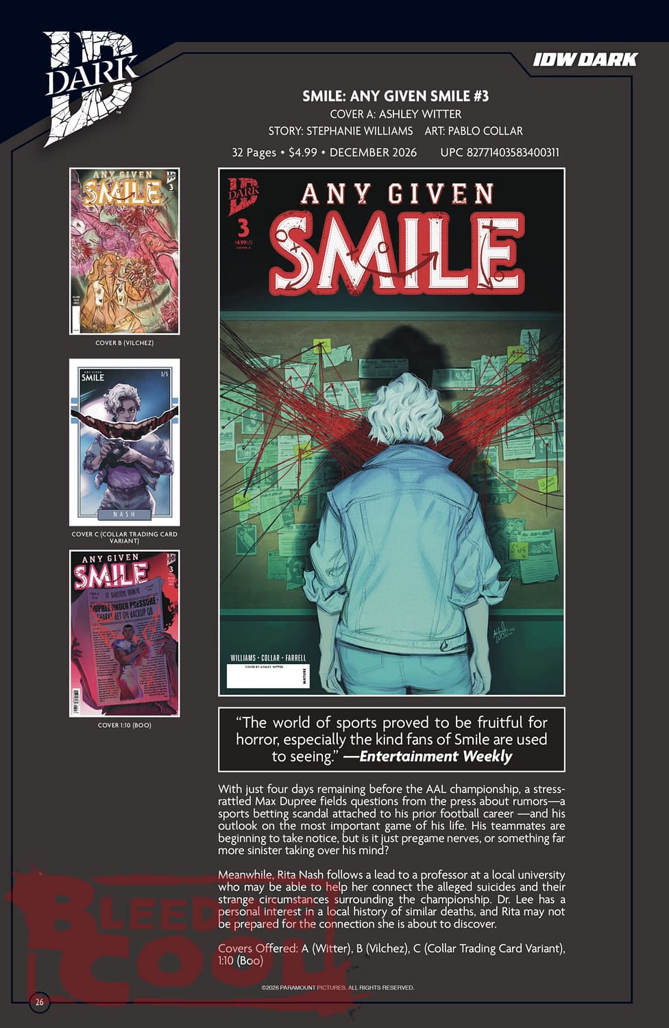 Exclusive: IDW's Official Full December 2026 Solicits & Solicitations