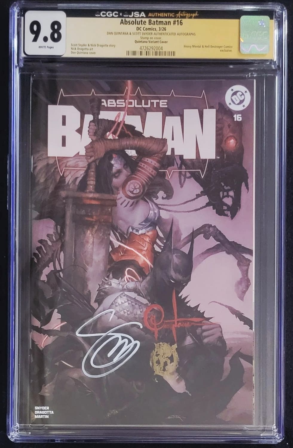 The Issues Of Absolute Batman That Have Sold For $1500 Or More On eBay