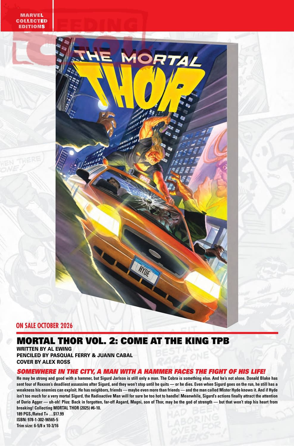 Marvel Comics September 2026 Official Full Solicits And Solicitations
