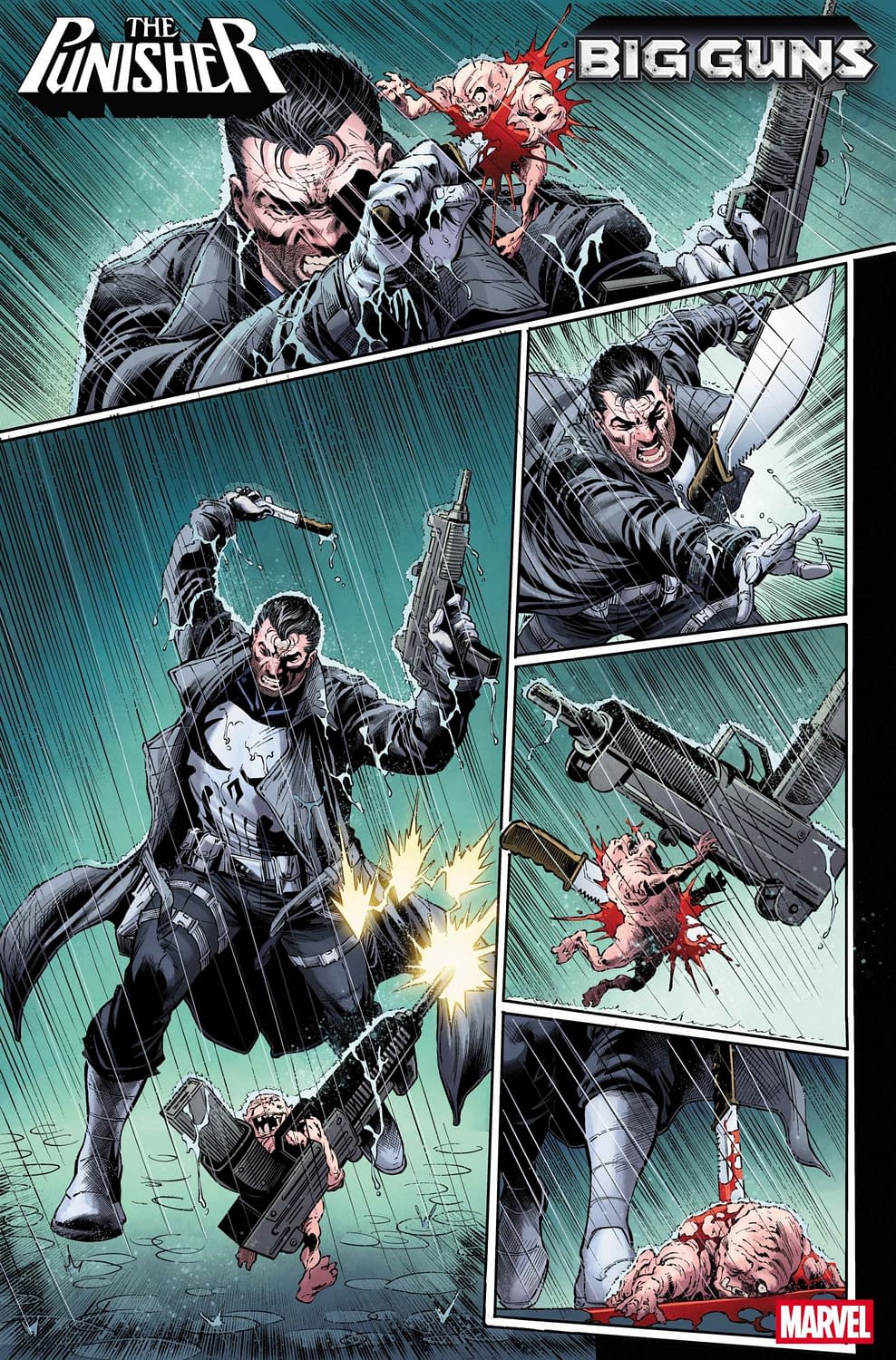 First Look Inside Punisher/Deadpool Big Guns Marvel Crossover Event