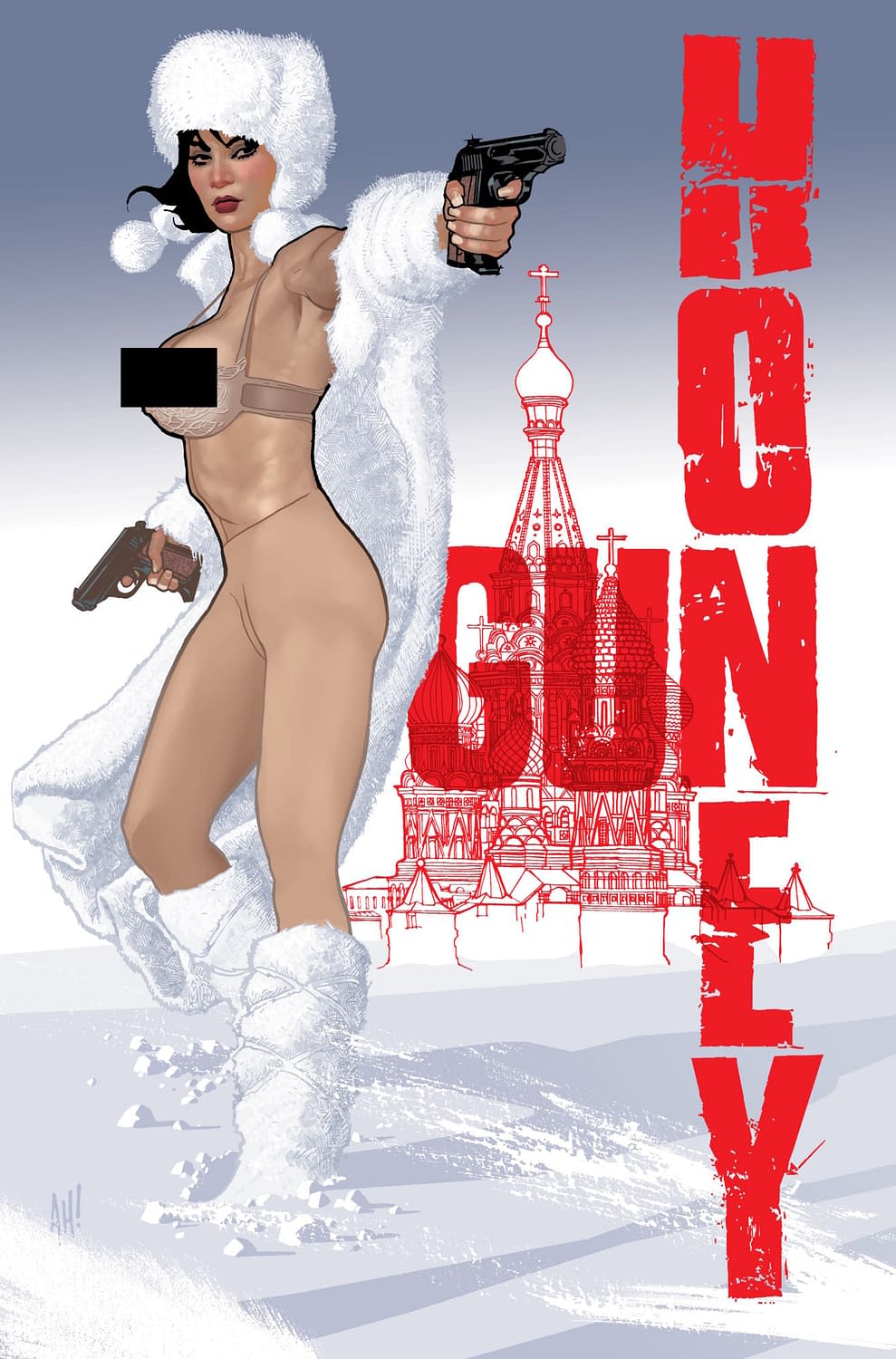 All The Gun Honey: Doubles Down #1 Covers... With Added Black Bars