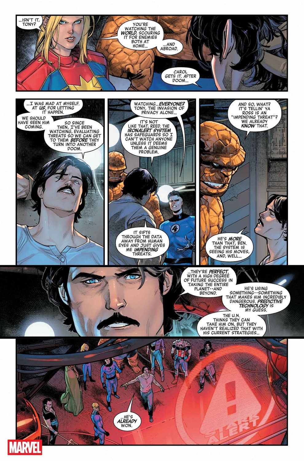 The Avengers Vs The Red Hulk in Avengers: Armageddon