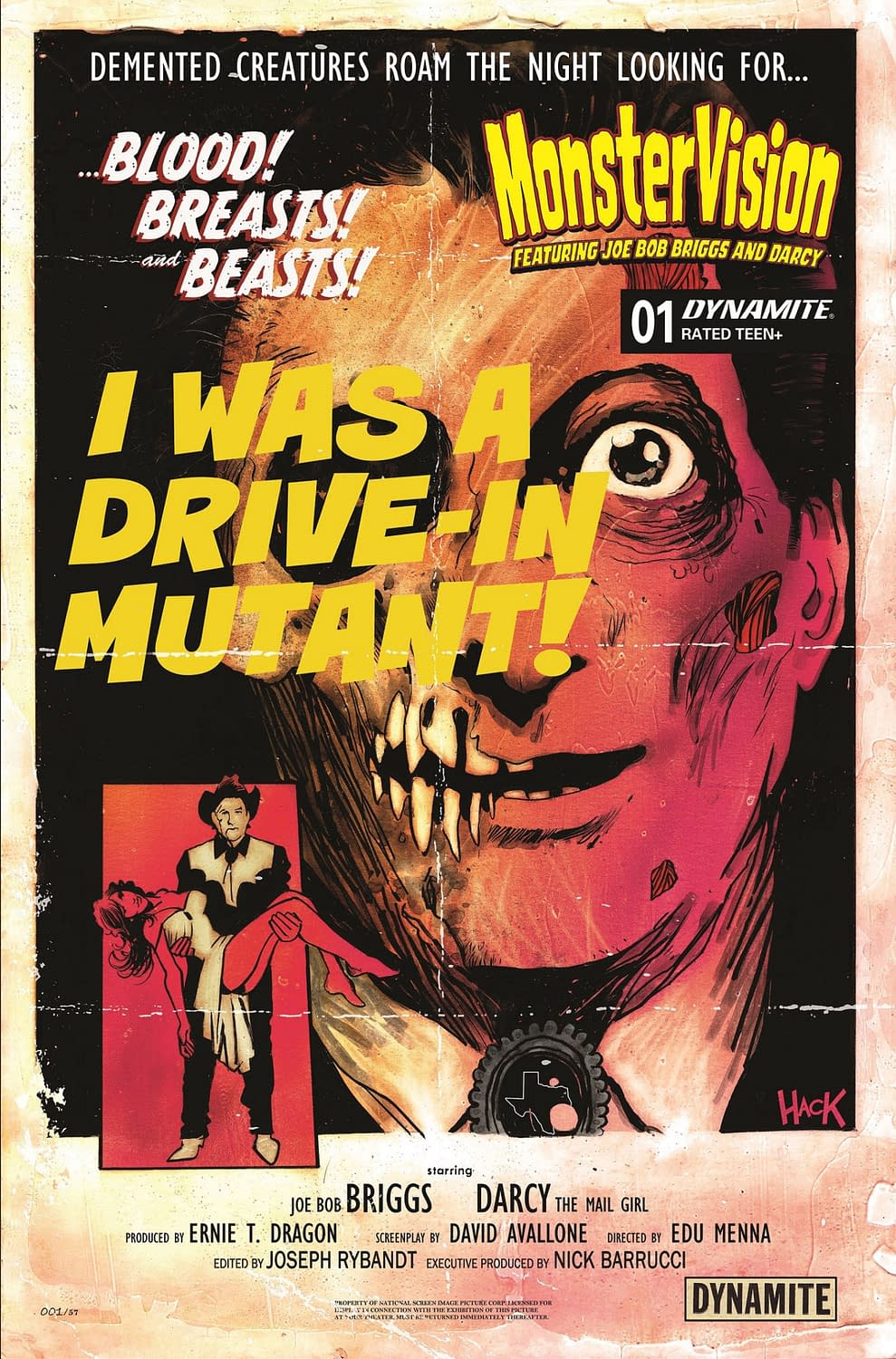 Joe Bob Briggs & Darcy The Mail Girl Launch New Comic, MonsterVision