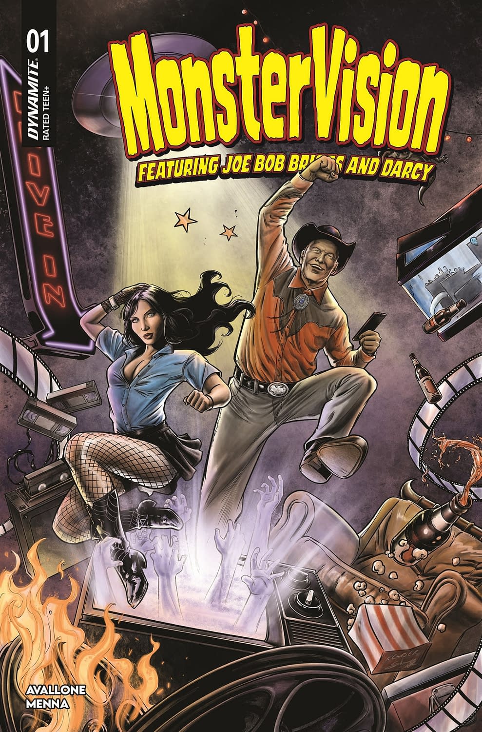 Joe Bob Briggs & Darcy The Mail Girl Launch New Comic, MonsterVision