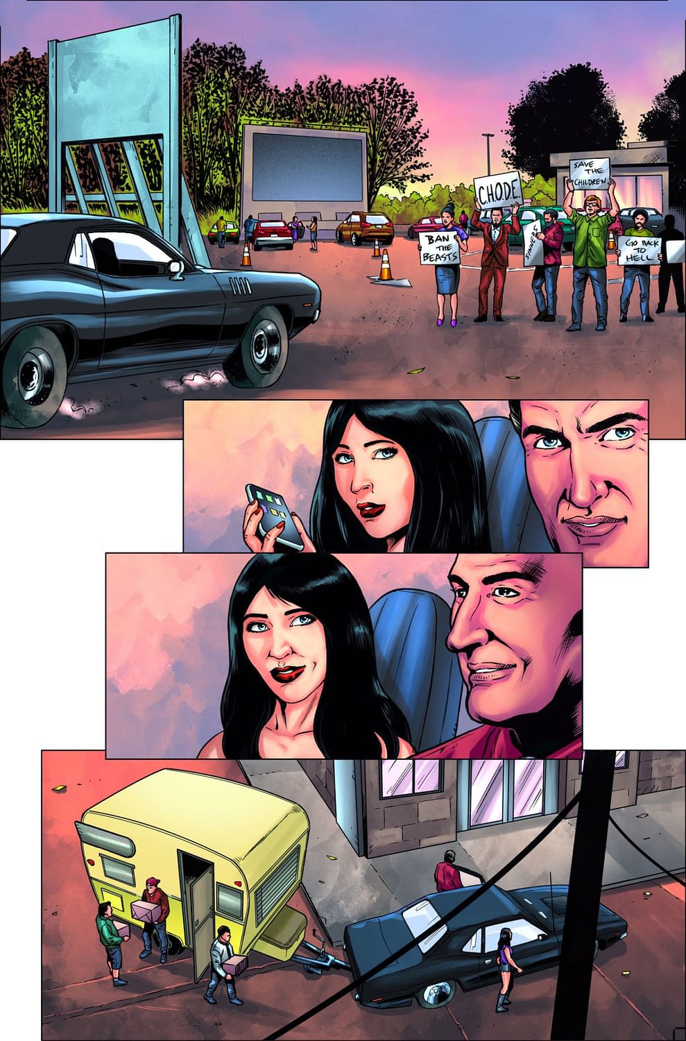 Joe Bob Briggs & Darcy The Mail Girl Launch New Comic, MonsterVision