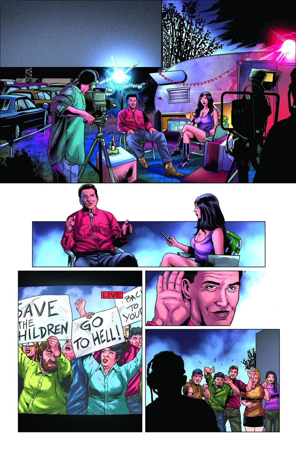 Joe Bob Briggs & Darcy The Mail Girl Launch New Comic, MonsterVision