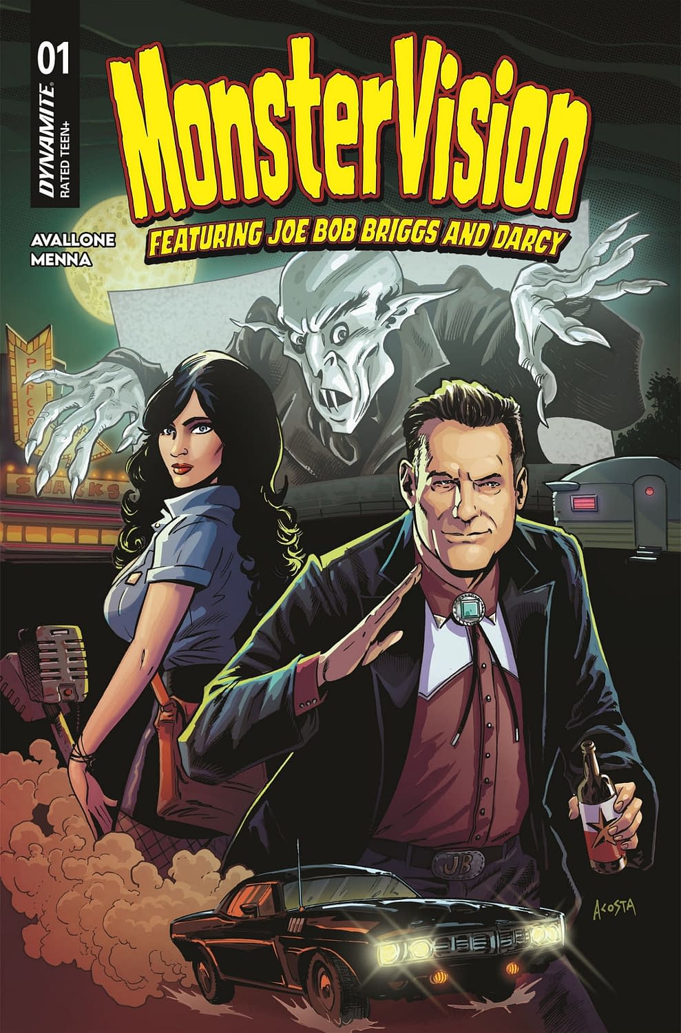 Joe Bob Briggs & Darcy The Mail Girl Launch New Comic, MonsterVision