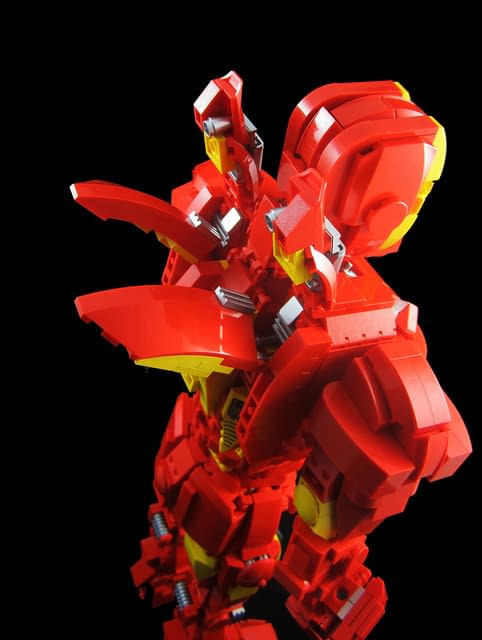 A Very Articulated Lego Iron Man