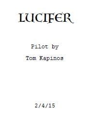 I've Just Read The Lucifer Pilot. And It's A Cop Show With A Cute Kid.