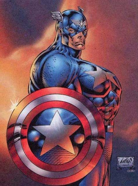 Swipe File: That Captain America Image By Rob Liefeld