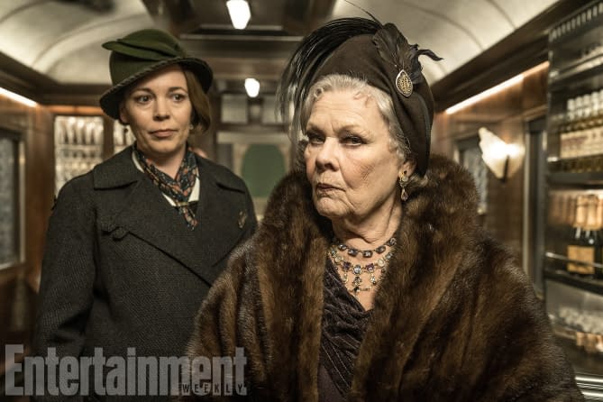 Murder on the Orient Express (2017) Olivia Colman, left, and Judi Dench