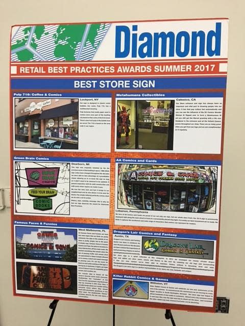 Announcing The Winners Of The 2017 Diamond 'Best Practice Awards' For Comic Retailers