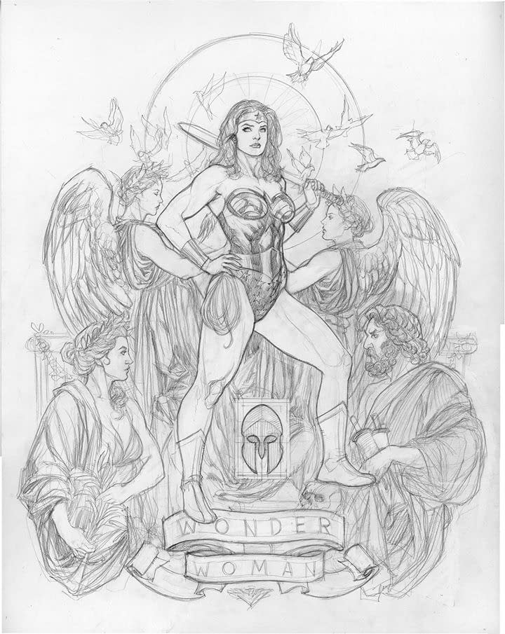 Frank Cho's Variant Cover For A Book Of DC Comics Variant Covers