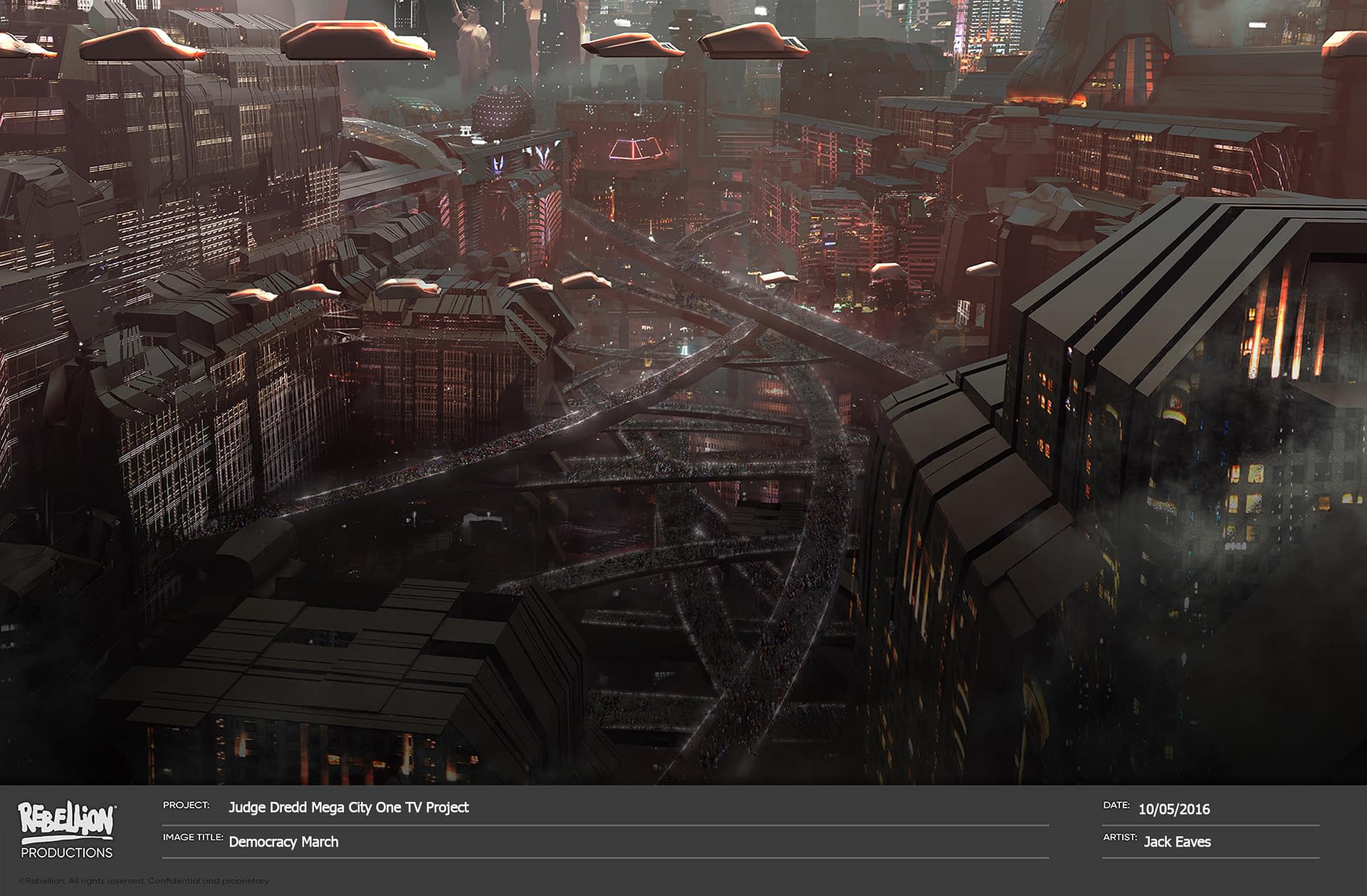 First Concept Art For Judge Dredd: Mega-City One