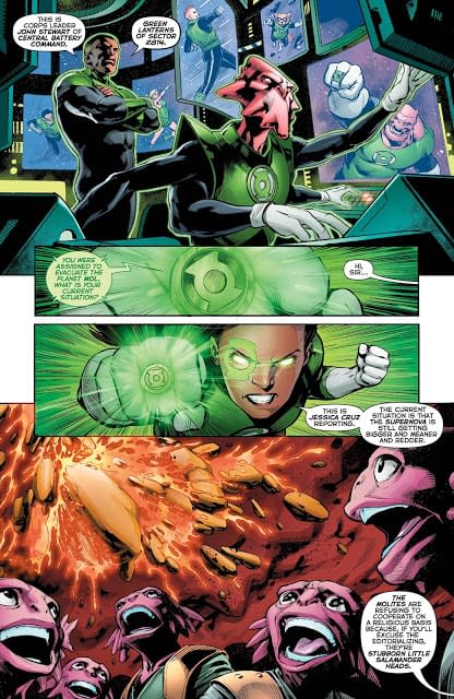Green Lanterns #34 art by Ronan Cliquet and Hi-Fi