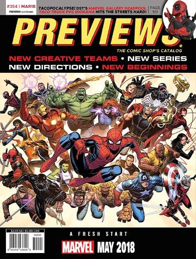 Marvel's Fresh Start and Rick Remender and Bengal's Death Or Glory on Front of Next Week's Diamond Previews