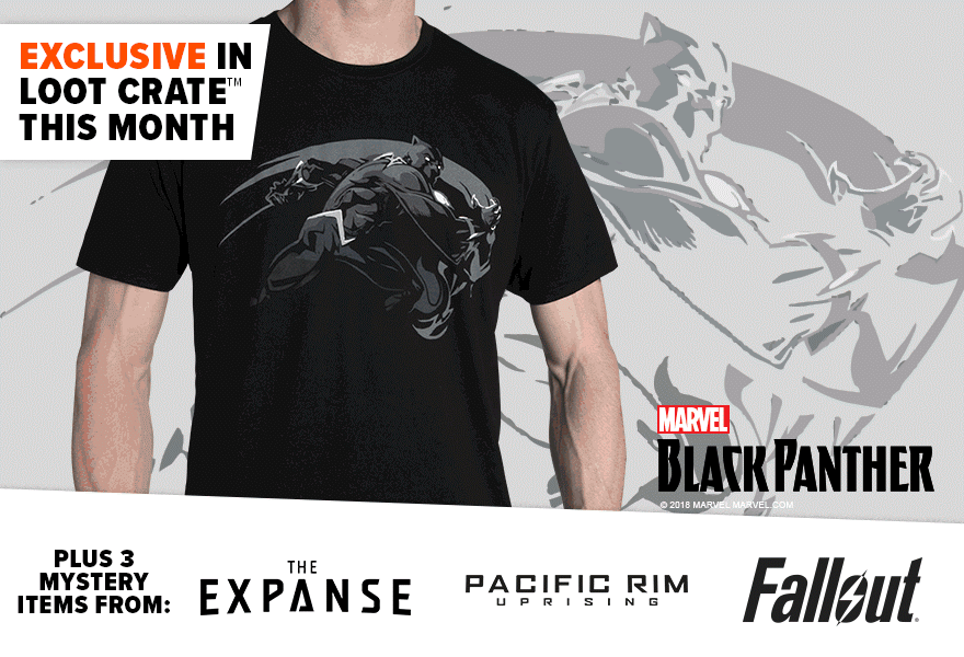 Chris Visions's Black Panther Shirt Design For February Loot Crate