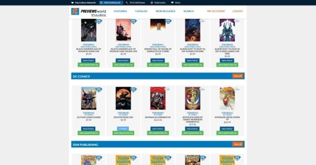 Diamond Comics Launches Digital Pullbox System for Comic Shops and Their Customers