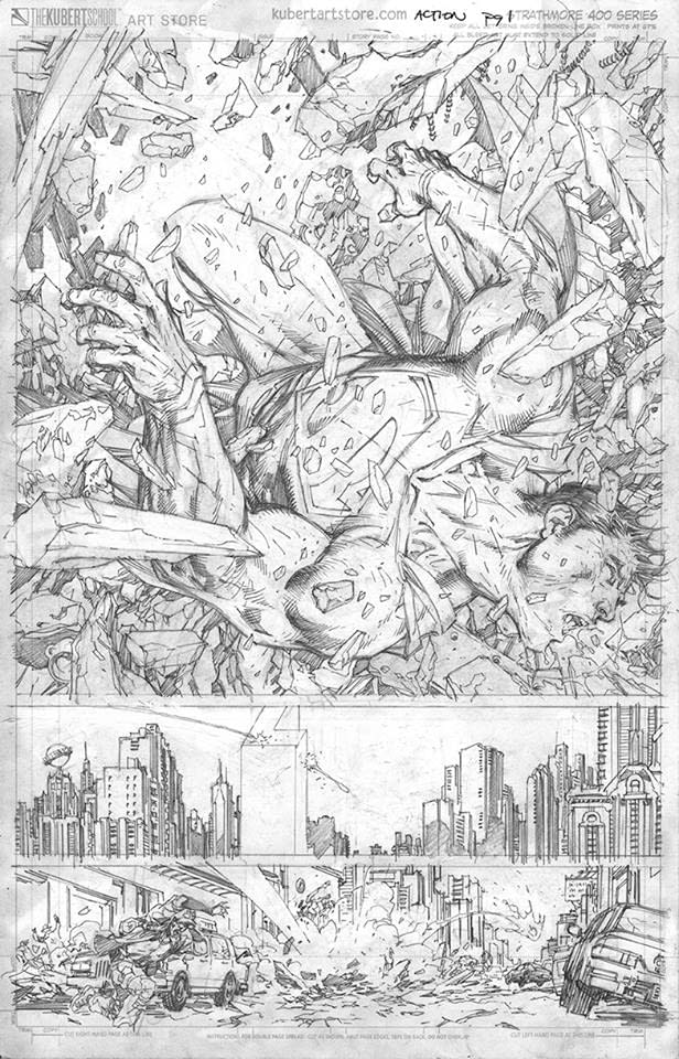 Jim Lee's First Two Pages for Brian Bendis' Action Comics #1000 &#8211; and a Six Hour Video of Him Drawing One
