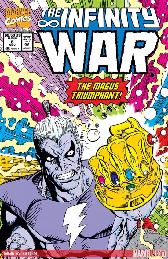 Infinity War #6 cover by Ron Lim and Al Milgrom