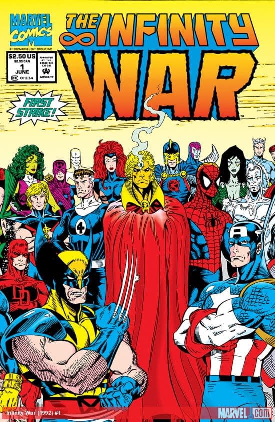 Infinity War #1 cover by Ron Lim and Al Milgrom