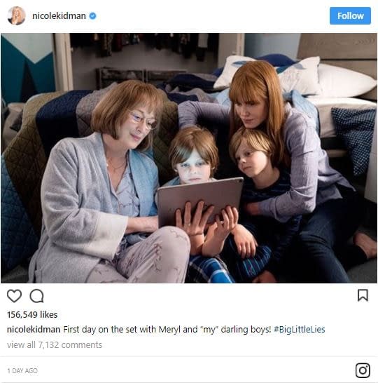 Nicole Kidman Shares First Look at Meryl Streep Filming Big Little Lies Season 2