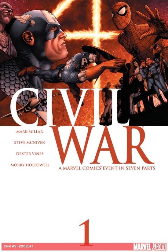 Civil War #1 cover by Steve McNiven