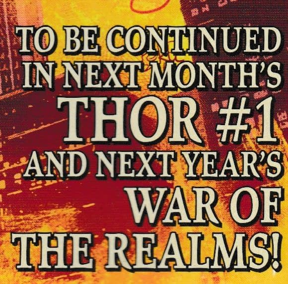The Big Thor Event For 2019 &#8211; War Of The Realms (At The Gates Of Valhalla #1 Spoilers)