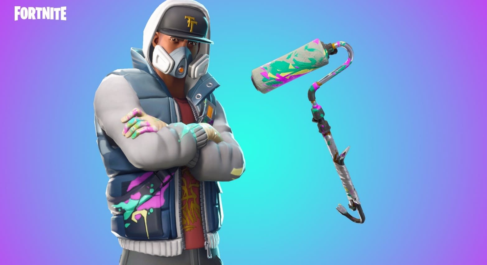 Abstrakt Graffiti Artist Skin and Roller Pickaxe Arrive in Fortnite