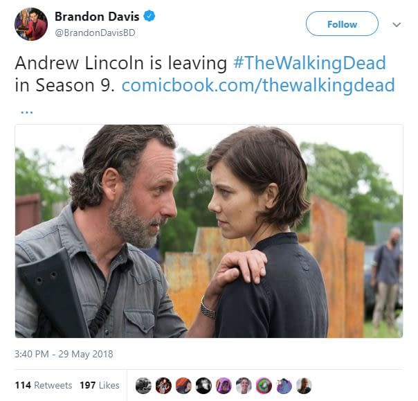 Is Rick Grimes Shuffling off The Walking Dead's Mortal Coils After Season 9?