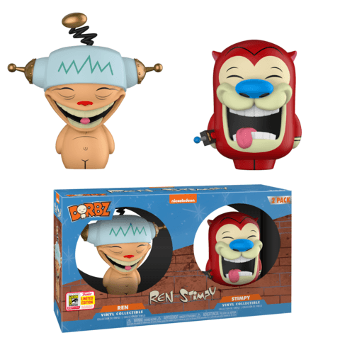 Funko SDCC Ren and Stimpy Happy Happy Joy Joy Dorbz Two Pack