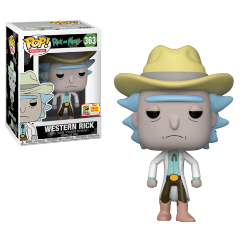 Funko SDCC Rick and Morty Western Rick Pop