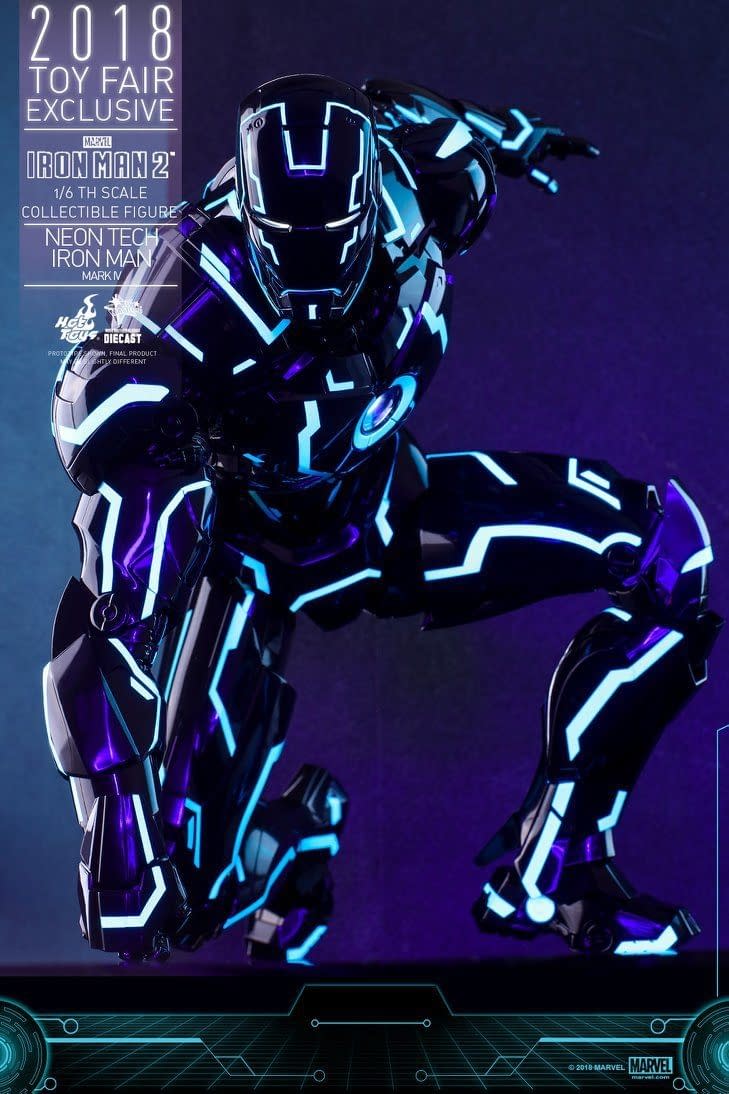 Hot Toys Neon Armor Tech Iron Man 13