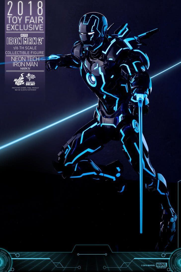 Hot Toys Neon Armor Tech Iron Man 2