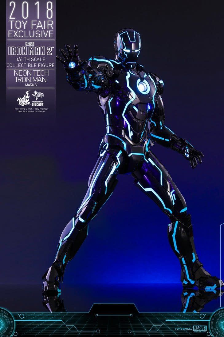 Hot Toys Neon Armor Tech Iron Man 8
