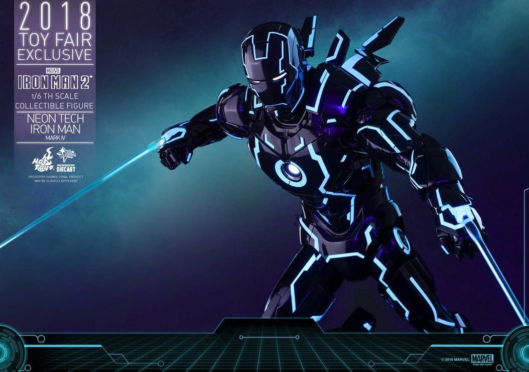 Hot Toys Neon Armor Tech Iron Man 9