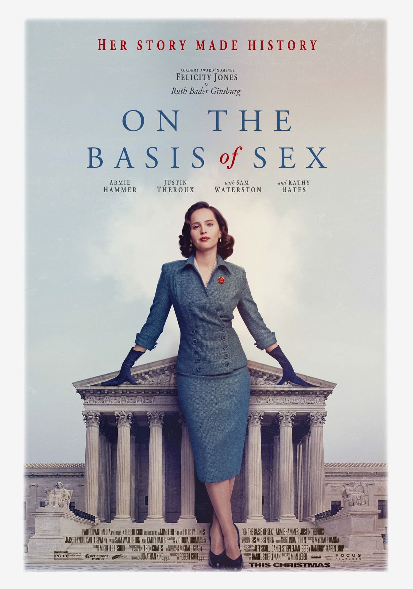 First Trailer and Poster for Ruth Bader Ginsburg Biopic 'On the Basis of Sex'