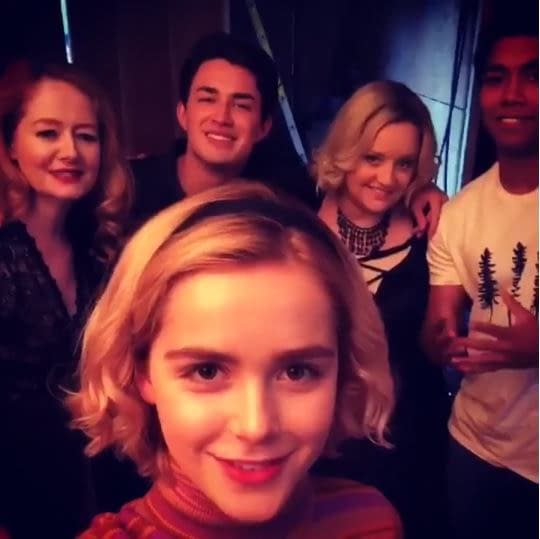 Chilling Adventures of Sabrina Set Video: Kiernan Shipka, Cast Welcome You to Their Coven