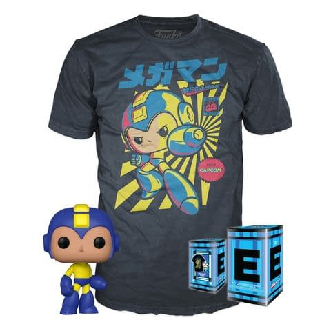 Funko Games Mega Man Game Cover Pop and Tee
