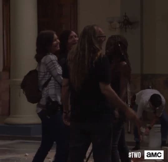 'The Walking Dead' Season 9 BTS Video: Daryl Dines on Michonne, Khary Payton Dreads Outtakes