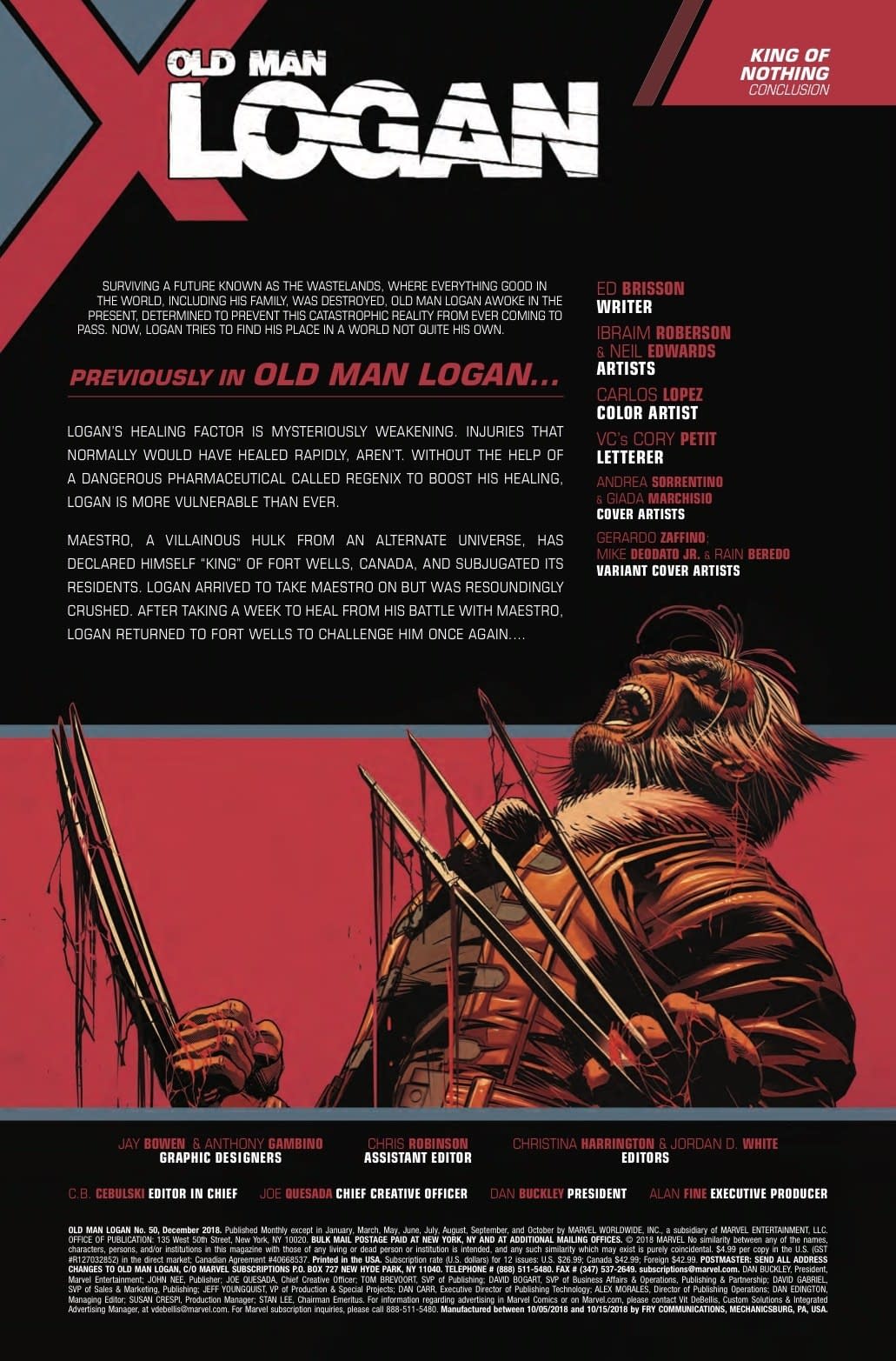 Old Man Logan Finale May Feature the Worst Thing Wolverine's Ever Done
