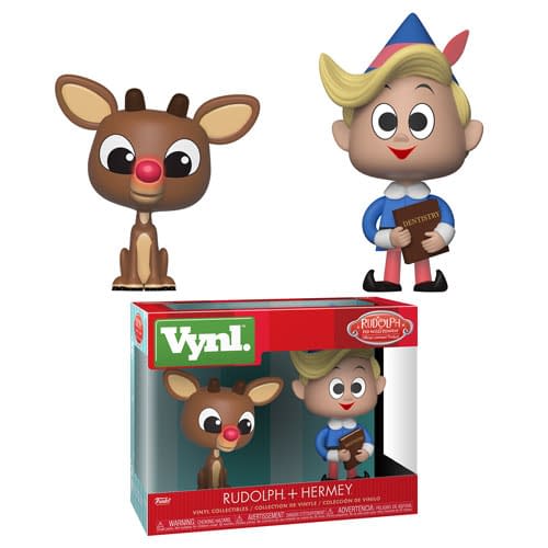 Funko Rudolph and Hermey Vynl Set